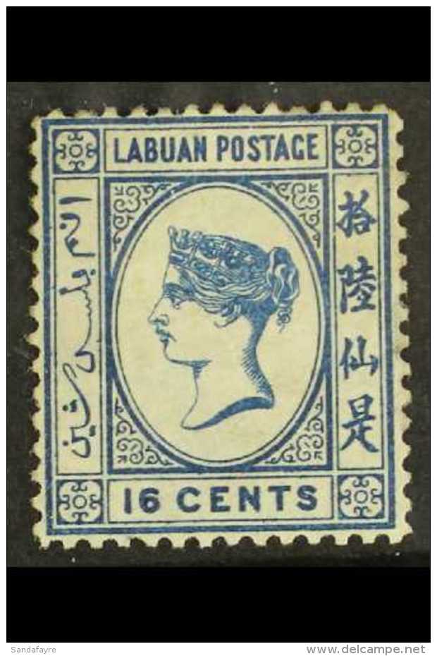 1879 16c Blue Queen SG 4, Mint With Large Part Gum, Signed Diena.  For More Images, Please Visit... - North Borneo (...-1963)