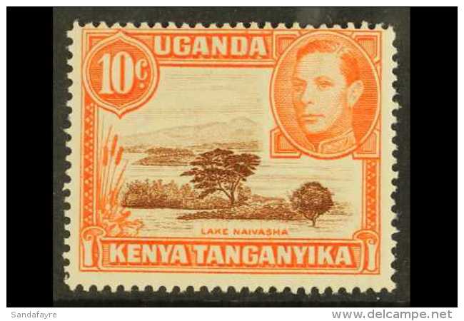 1938-54 10c Red-brown And Orange, Perf 14, SG 134b, Fine Mint, Centred High. For More Images, Please Visit... - Vide