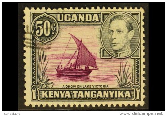 1938 50c Purple And Black, Rope Not Joined To Sail SG 1441, Fine Used.  For More Images, Please Visit... - Vide