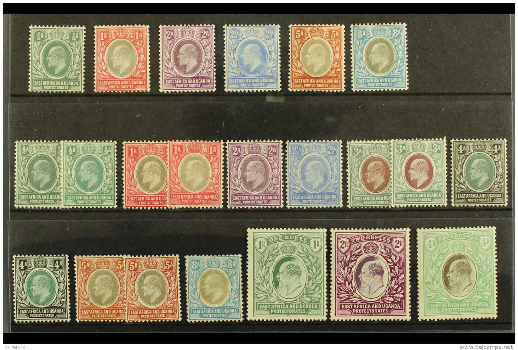 1903-07 FINE MINT SELECTION On A Stock Card. Includes 1903-04 &frac12;a To 2&frac12;a, 5a , 8a, 1904-07 Set To 2r... - Vide