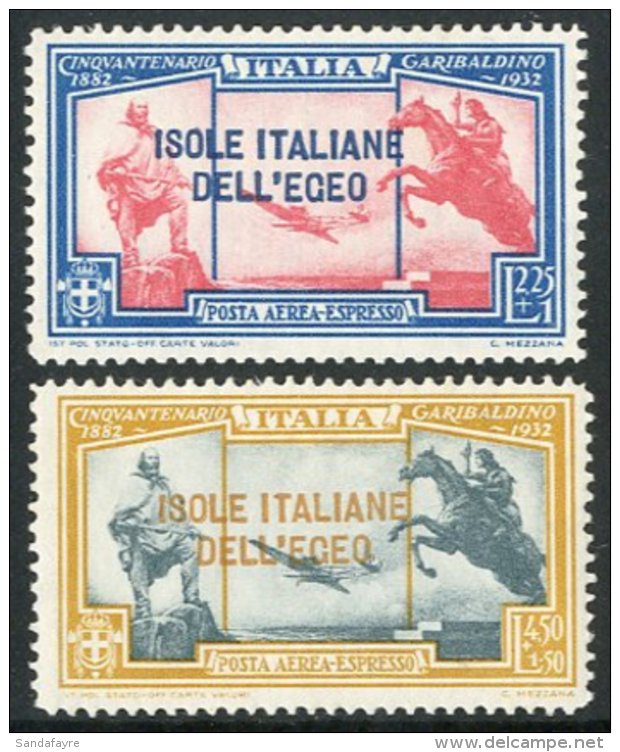 EGEO 1932 Express Air 2L25+1L And 4L50+1L50 Complete Set, Sass 19/20, Never Hinged Mint. (2 Stamps) For More... - Other & Unclassified