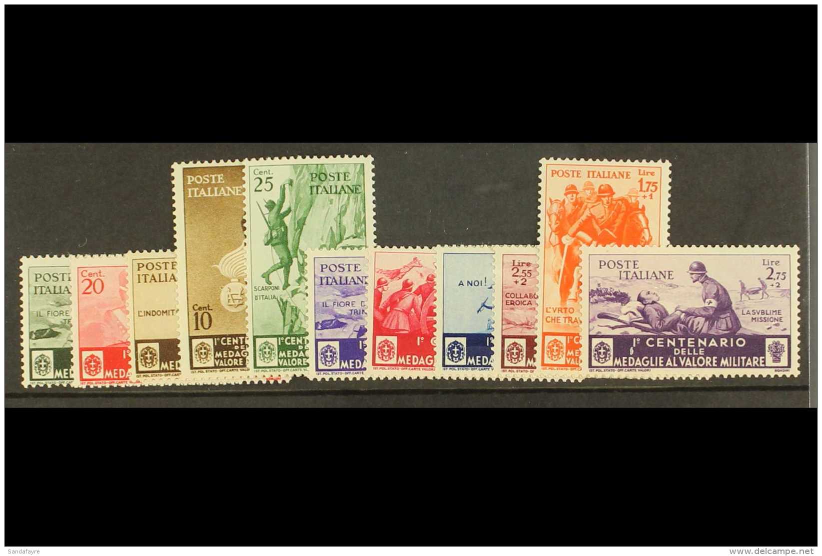 1934 Medal Of Valour Postage Set, Sass S76, Superb Never Hinged Mint. Cat &euro;450 (&pound;380) (11 Stamps) For... - Non Classés