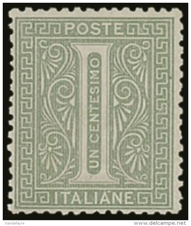 1863 1c Light Grey Green, London Printing, Sass L14, Superb NHM. Signed Fiecchi As DeLaRue. For More Images,... - Unclassified