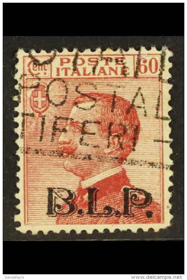 "B.L.P." PUBLICITY ENVELOPE STAMPS BUSTE LETTERE POSTALI 1922-23 60c Carmine-lake With "B.L.P." Litho Overprint... - Unclassified