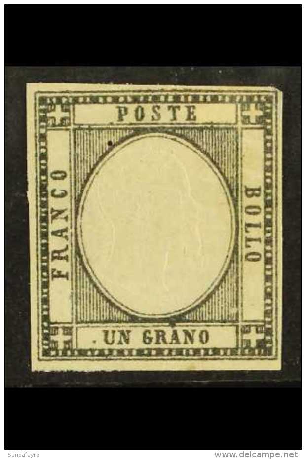 NEAPOLITAN PROVINCES 1861 1g Grey-black, SG 9, Mint, Small Hinge Thin, Four Margins, Cat.&pound;475. For More... - Unclassified