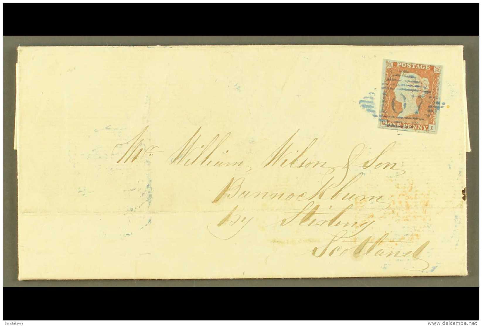 GREAT BRITAIN USED IN IRELAND 1847 (25 June) Entire Letter From Castlebar Barracks To Stirling, Scotland, Bearing... - Andere & Zonder Classificatie