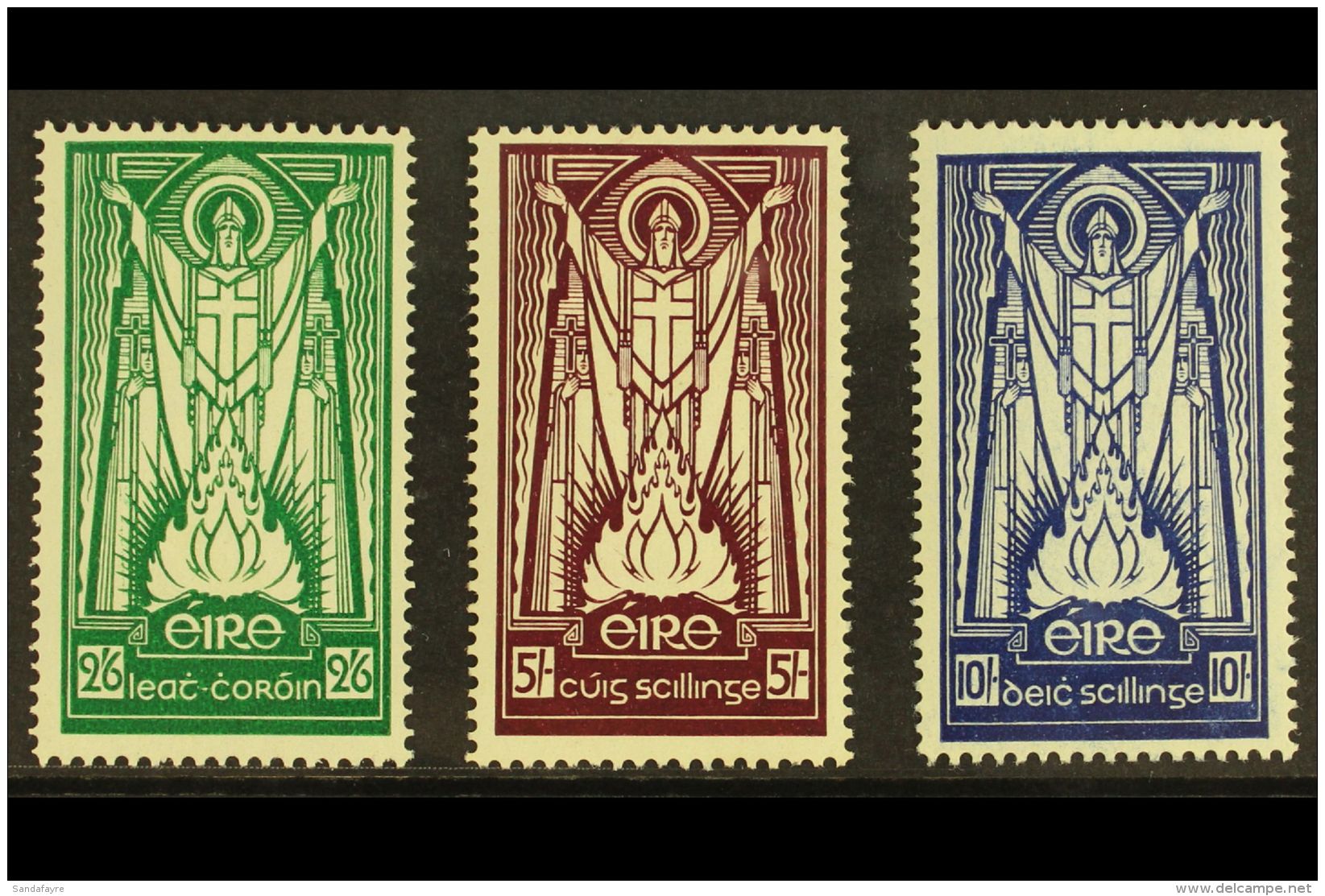1937 ST PATRICK High Values Set, SG 102-104, Very Fine Mint. (3) For More Images, Please Visit... - Andere & Zonder Classificatie