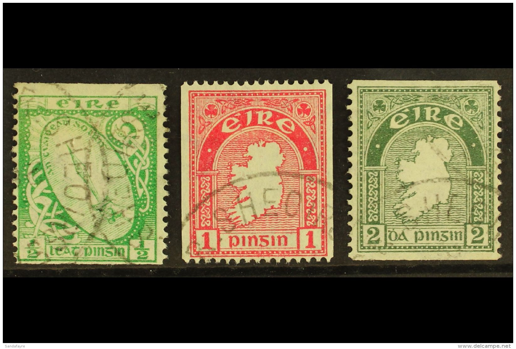 1922-34 COIL STAMPS &frac12;d, 1d Perf 15 X Imperf, And 2d Imperf X Perf 14, SG 71a, 72c And 74a, Fine Cds Used.... - Other & Unclassified