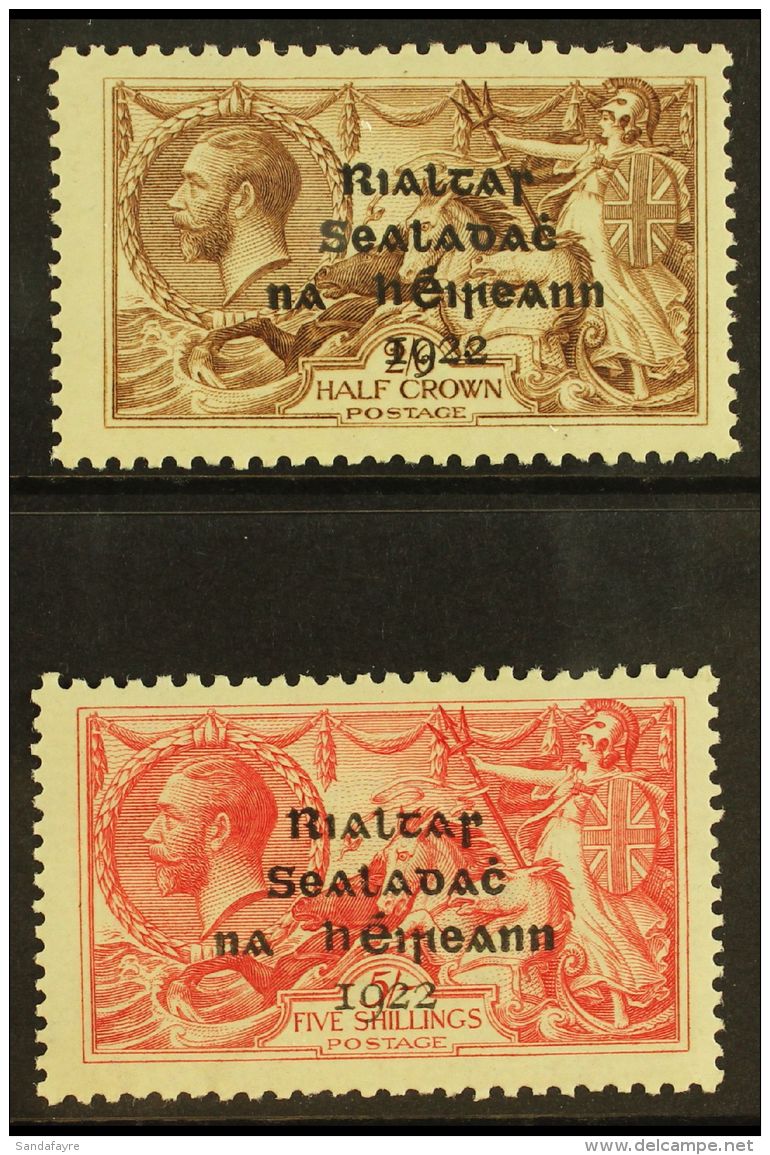 1922 DOLLARD 2s6d And 5s Seahorses, SG 17 &amp; 19, Fine Mint. (2) For More Images, Please Visit... - Andere & Zonder Classificatie