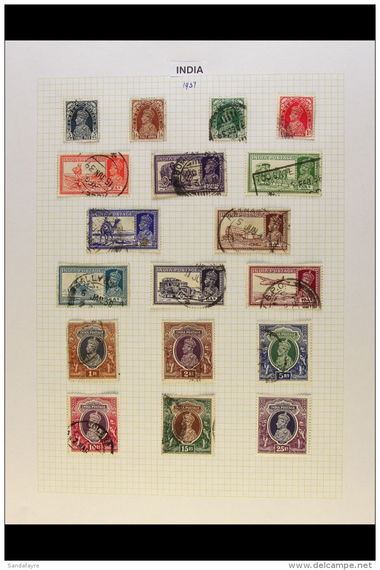 KGVI PERIOD COMPLETE 1937-1951 Mint Or Used COMPLETE BASIC RUN, SG 247 To SG 336. The 1937 25R KGVI Fine Mint,... - Other & Unclassified