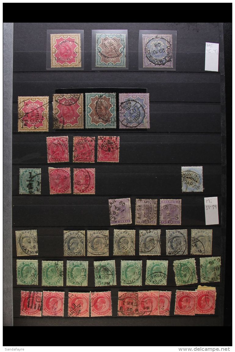 1855-1991 A Collectors Stockbook Of Largely Used Issues, Some Light Duplication, Good Ranges Of QV Issues To 5r... - Altri & Non Classificati