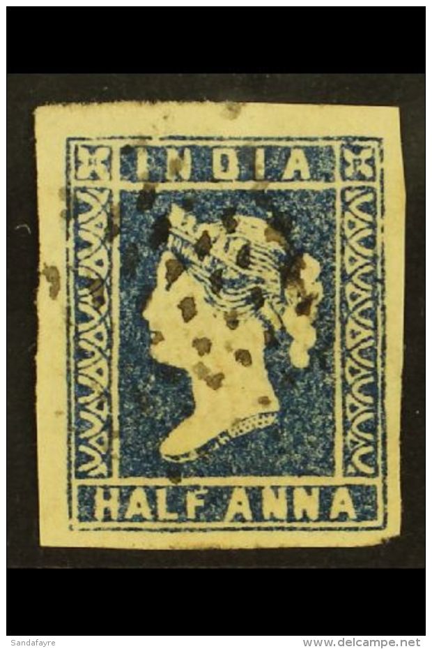 1854 &frac12;a Blue Die II, SG 6, Four Good Margins And Neat Dotted Cancel. For More Images, Please Visit... - Andere & Zonder Classificatie