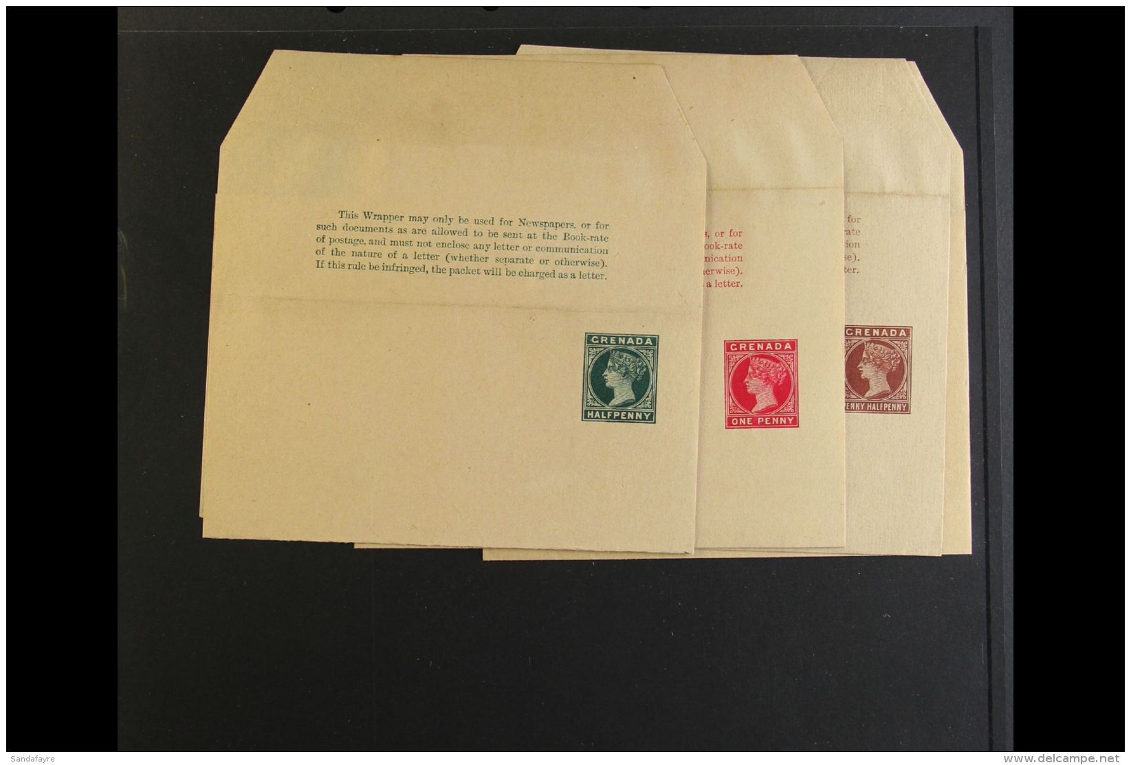 WRAPPERS 1886 &frac12;d, 1d, 1&frac12;d And 2d, H&amp;G 1/4, Fine Unused. (4 Items) For More Images, Please Visit... - Grenada (...-1974)