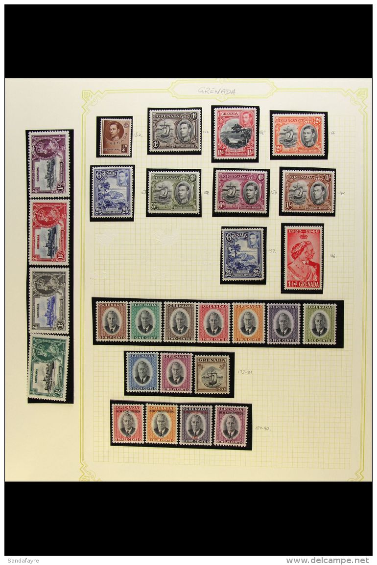 1935-74 FINE MINT COLLECTION An All Different Collection Which Includes 1935 Jubilee Set, 1938 Defins To 6d And... - Grenada (...-1974)