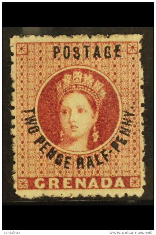 1881 2&frac12;d Rose Lake, Wmk Large Star, SG 22, Superb Mint. For More Images, Please Visit... - Grenade (...-1974)