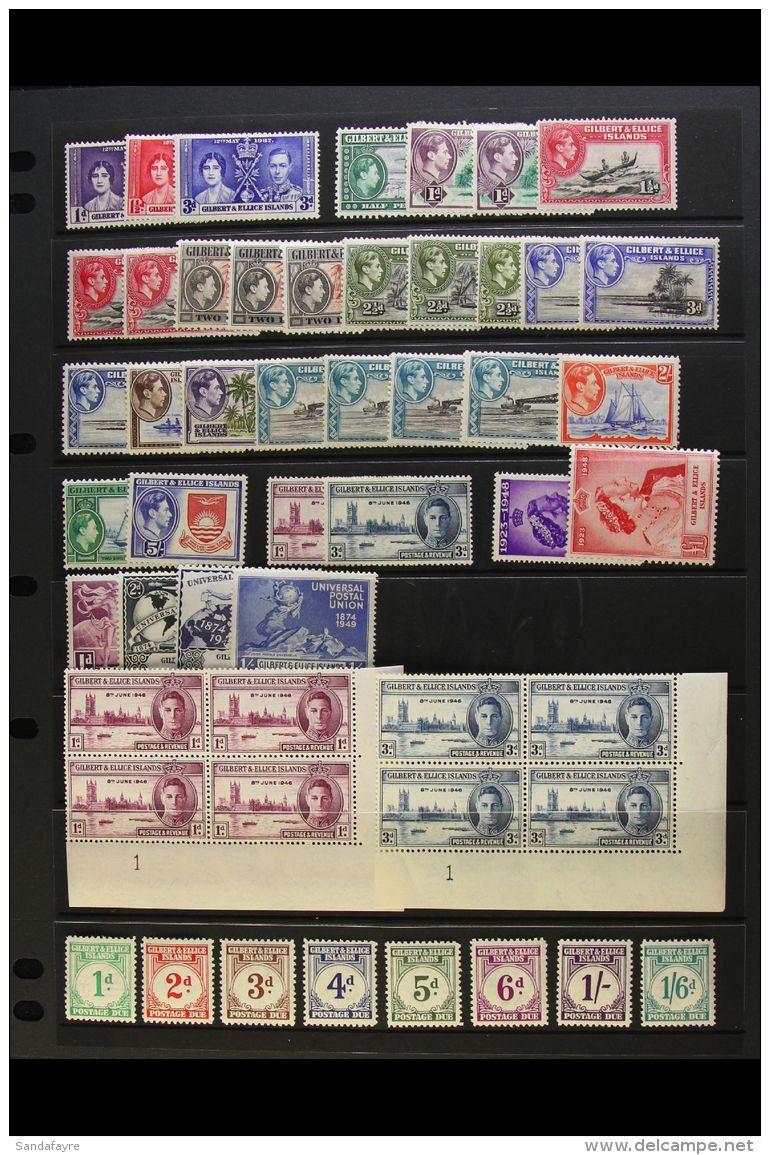 1937-55 KING GEORGE VI COMPLETE FINE MINT COLLECTION Includes The Basic Issues Complete, SG 40/62, Plus Many... - Gilbert & Ellice Islands (...-1979)