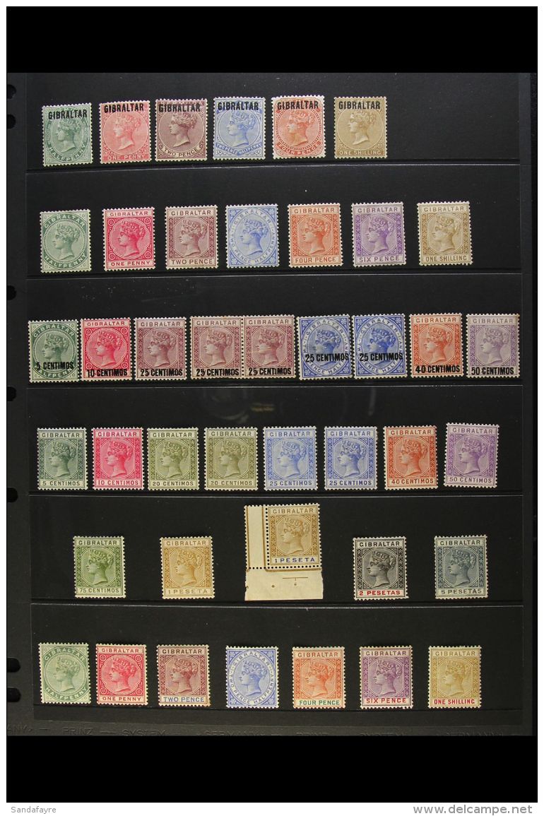 1886-1936 MINT COLLECTION CAT &pound;3000+ A Valuable Mint Collection That Includes 1886 Bermuda Opt'd Set To 4d... - Gibraltar