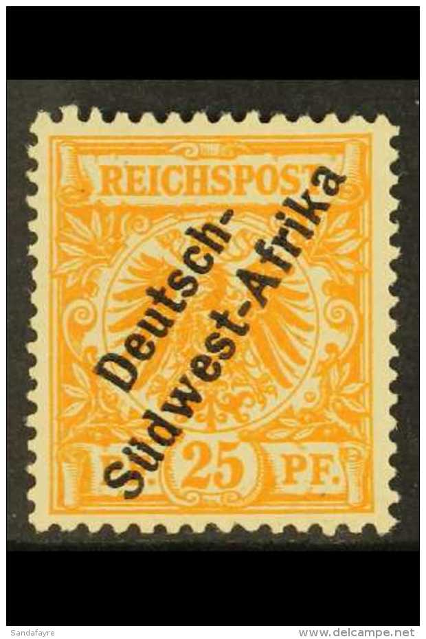 SOUTH WEST AFRICA 1897-9 25pf Deep Orange, Berlin Issued Only, Mi.Ib, Never Hinged Mint. For More Images, Please... - Andere & Zonder Classificatie