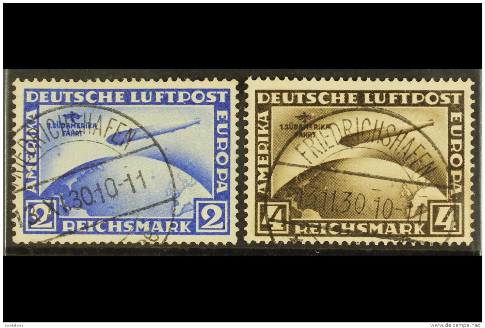 1931 Graf Zeppelin "South America Flight", Set, Mi 438/9, Very Fine Used. (2 Stamps) For More Images, Please Visit... - Altri & Non Classificati