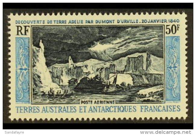 TAAF 1965 50f Adelie Land Discovery Airpost, Maury 8, Yv 8, Never Hinged Mint For More Images, Please Visit... - Autres & Non Classés