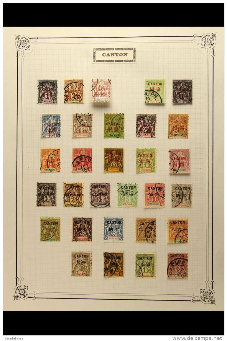 CANTON SPLENDID VERY FINE USED COLLECTION Of Very Fine Cds Used Stamps Including The 1901-02 Set (only Missing The... - Other & Unclassified