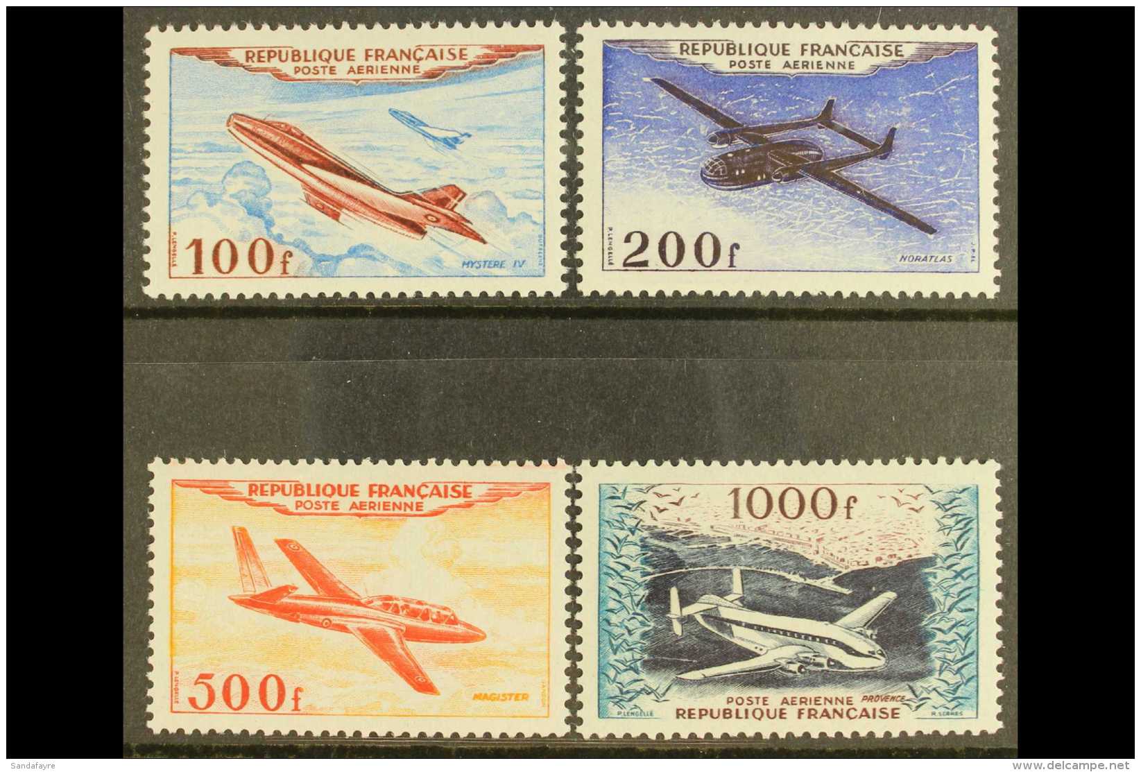 1954 Air Complete Set (Yvert 30/33, SG 1194/97) Very Fine Never Hinged Mint. (4 Stamps) For More Images, Please... - Other & Unclassified