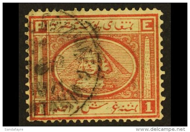 USED AT LATAKIA (SYRIA) 1867-71 1pi Dull Rose- Red (SG 14) Used With Egyptian PO In LATAKIA Cds Cancellation. Very... - Other & Unclassified