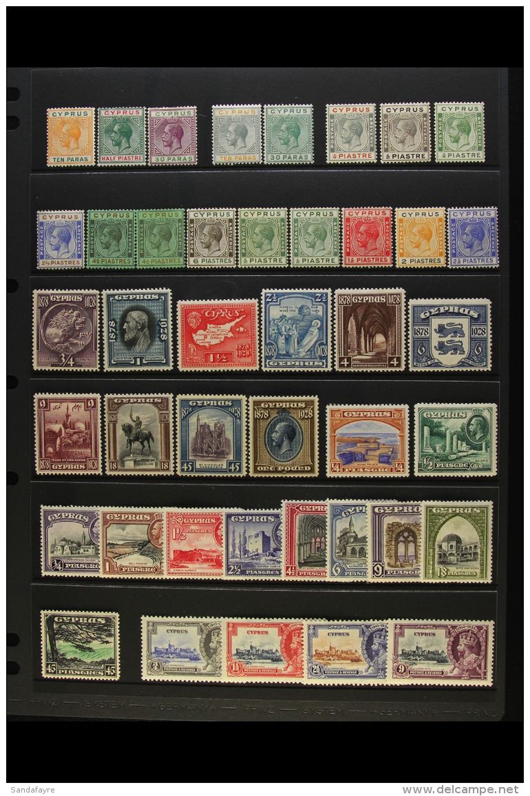 1912-36 MINT KGV COLLECTION Presented On A Stock Page. Includes A Definitive Range To 6pi, 1928 British Rule Set... - Other & Unclassified