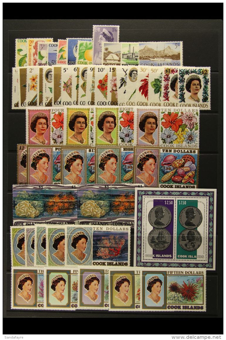 1963-94 NEVER HINGED MINT COLLECTION An All Different Collection With 1963 Defin Set, 1967 Defin Set Of 22,... - Cook Islands