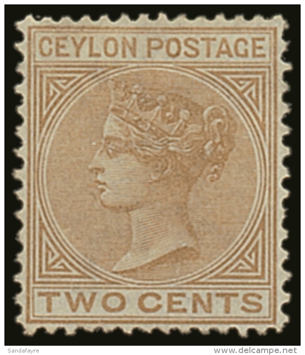 1872 - 80 2c Brown, Wmk CC, Variety "Perf 14 X 12&frac12;", SG 133, Very Fine Mint. For More Images, Please Visit... - Ceylan (...-1947)