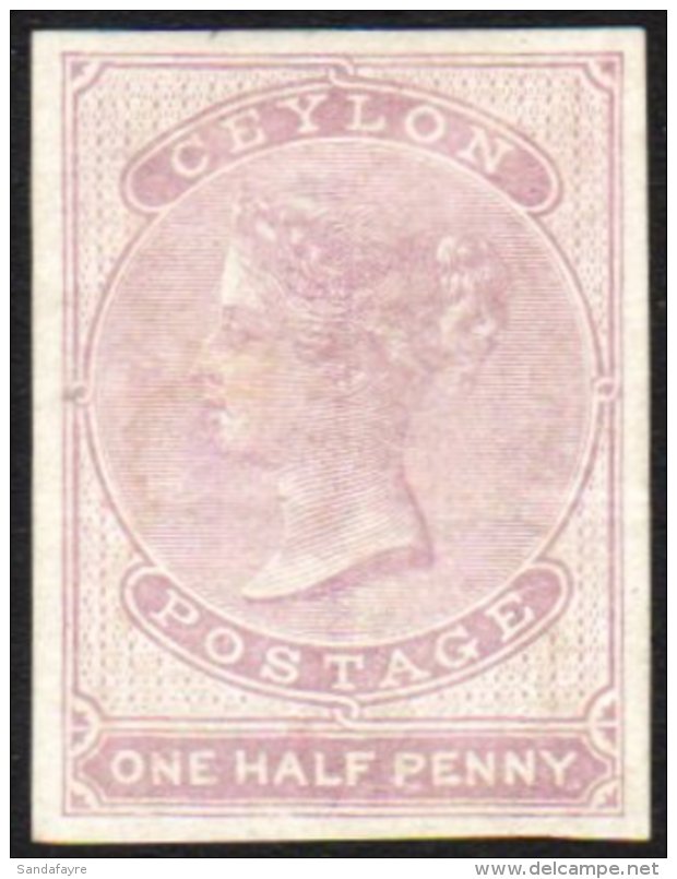 1857 &frac12;d Dull Mauve, Imperf, SG 17, Very Fine And Fresh Mint. For More Images, Please Visit... - Ceylon (...-1947)