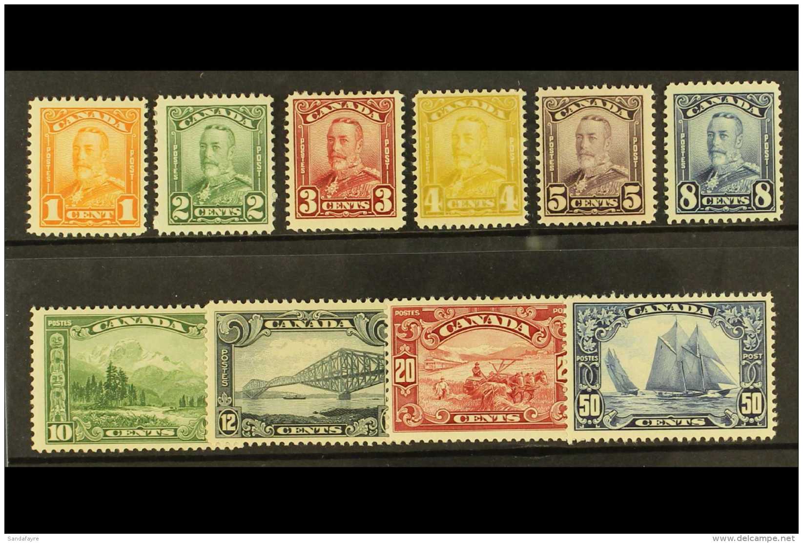 1928-29 Definitive Set To 50c, SG 275/84, Fine Mint (10 Stamps) For More Images, Please Visit... - Andere & Zonder Classificatie