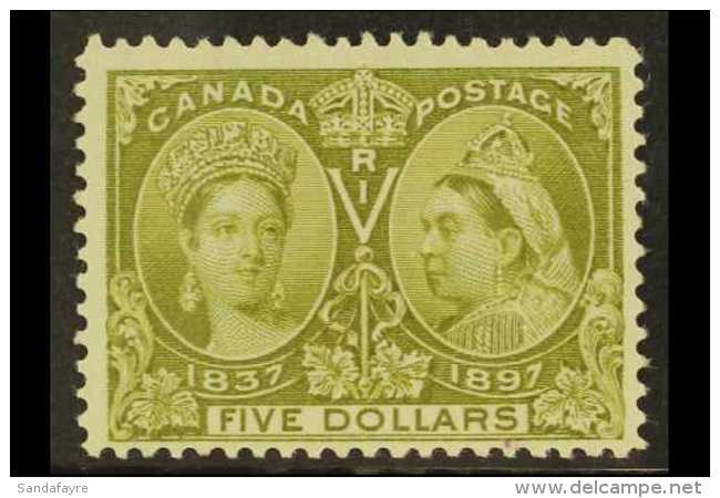 1897 $5 Olive-green Diamond Jubilee, SG 140, Fine Mint With Lovely Fresh Colour. For More Images, Please Visit... - Autres & Non Classés