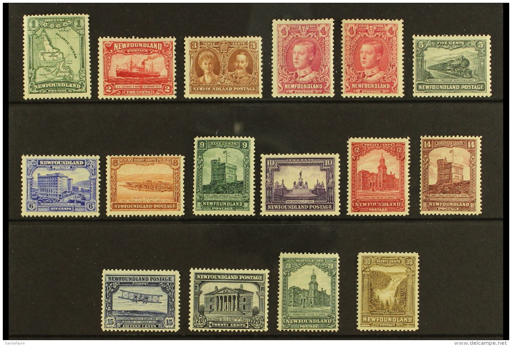 1928-29 Publicity Issue De La Rue Printing Complete Set Inc Both 4c Listed Shades, SG 164/78 &amp; 167a, Very Fine... - Other & Unclassified