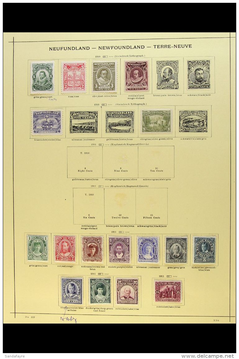 1910-1937 ATTRACTIVE MINT ONLY COLLECTION A Comprehensive Mint Only Collection Of This Period That Includes 1910... - Other & Unclassified