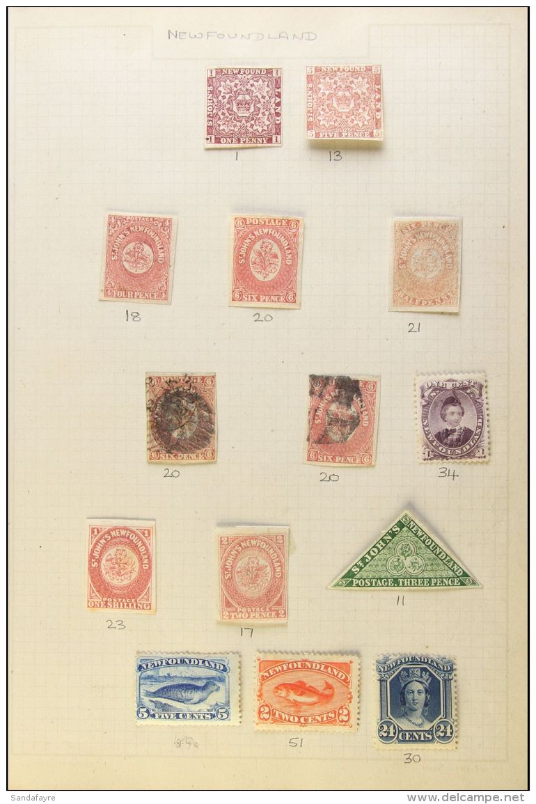 1857-1947 OLD-TIME COLLECTION On Album Pages, Mint And Used, Some Faults But Mainly Fine Condition. With 1857-1864... - Other & Unclassified