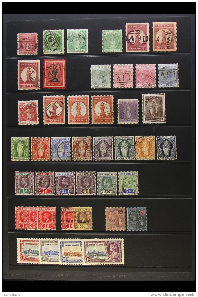 1866 - 1935 EXTENSIVE USED COLLECTION Good Old Fashioned Collection With Many Sets And Better Values Including... - British Virgin Islands