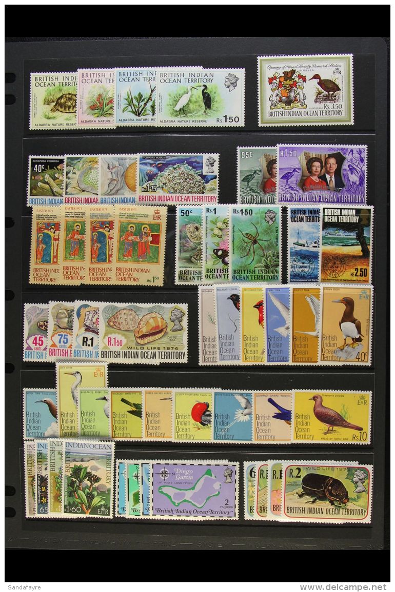 1971-1976 NEVER HINGED MINT Complete Run Of Sets From Aldabra Nature Reserve Through To Wildlife (4th Series), SG... - British Indian Ocean Territory (BIOT)