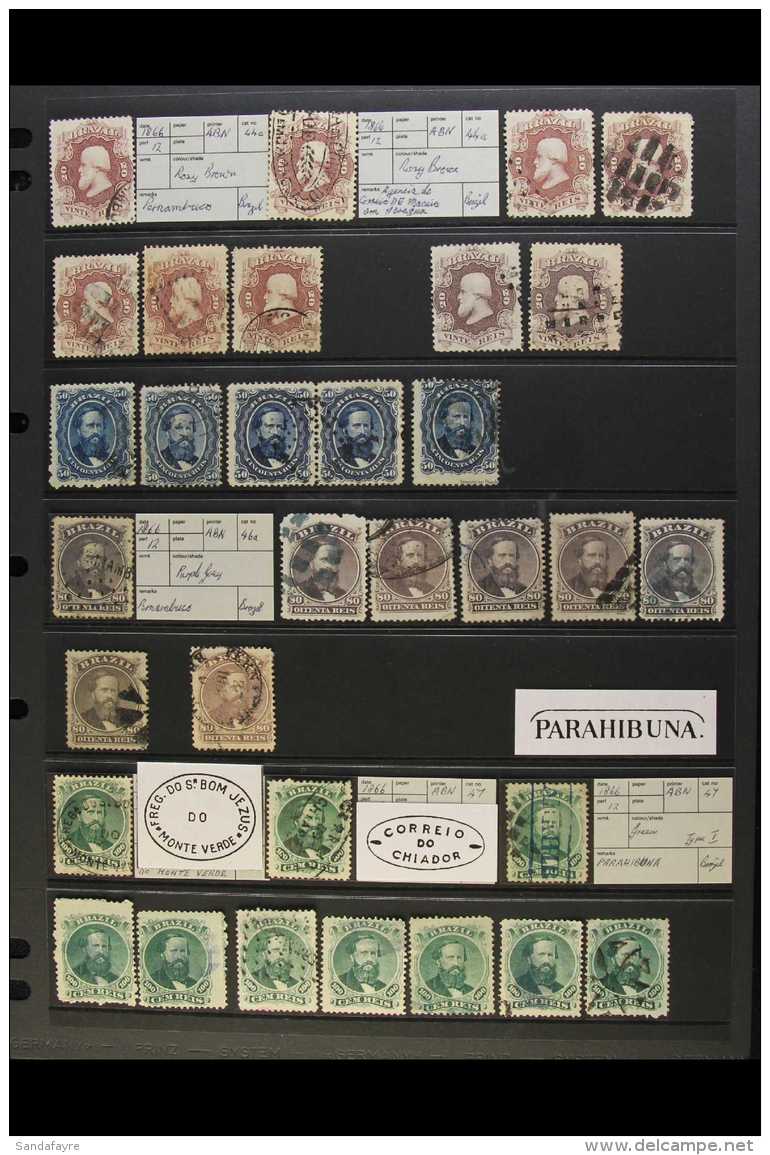 1866 USED COLLECTION - MANY INTERESTING POSTMARKS - Fabulous Looking Lot With Examples Of All Values From  20r To... - Autres & Non Classés