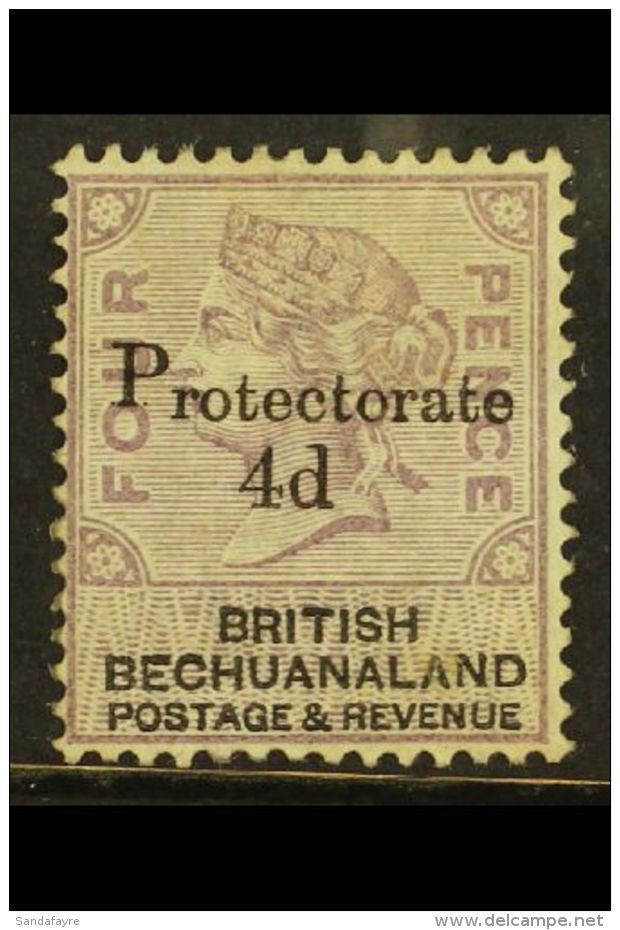 PROTECTORATE 1888 4d On 4d, SG 44, Fine Mint. For More Images, Please Visit... - Andere & Zonder Classificatie
