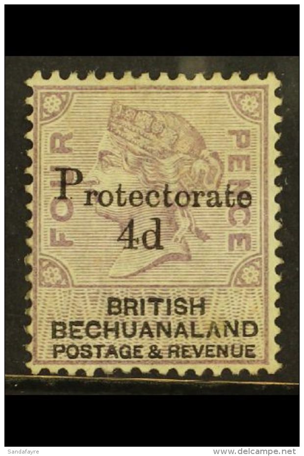 PROTECTORATE 1888 4d On 4d, SG 44, Fine Mint. For More Images, Please Visit... - Other & Unclassified