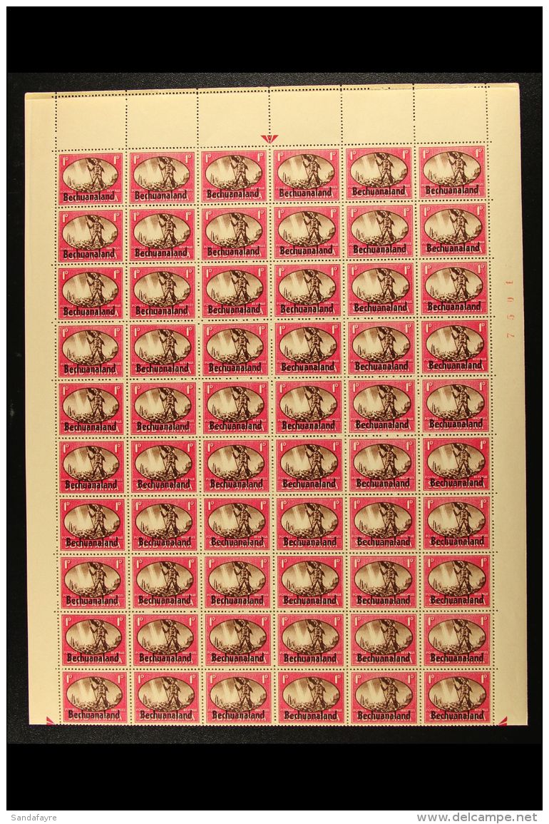 1945 Victory Set, SG 129/31, In COMPLETE SHEETS OF SIXTY PAIRS. Some Positional Varieties Including 1d "Barbed... - Autres & Non Classés