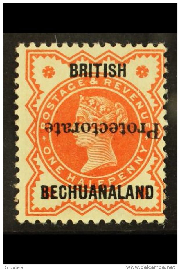 1890 &frac12;d Vermilion With 15mm "Protectorate" Overprint INVERTED, SG 54a, Fine Mint. For More Images, Please... - Andere & Zonder Classificatie