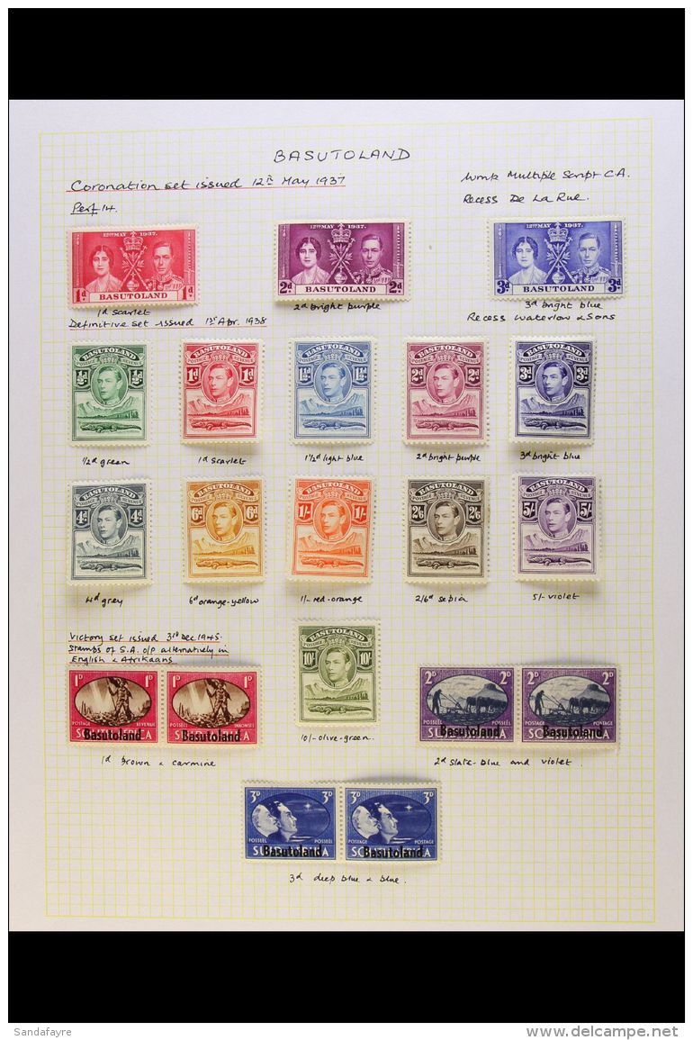 1937-1949 COMPLETE VERY FINE MINT COLLECTION On Leaves, All Different, Inc 1938 Set, 1948 Wedding Set Etc. Lovely... - Other & Unclassified