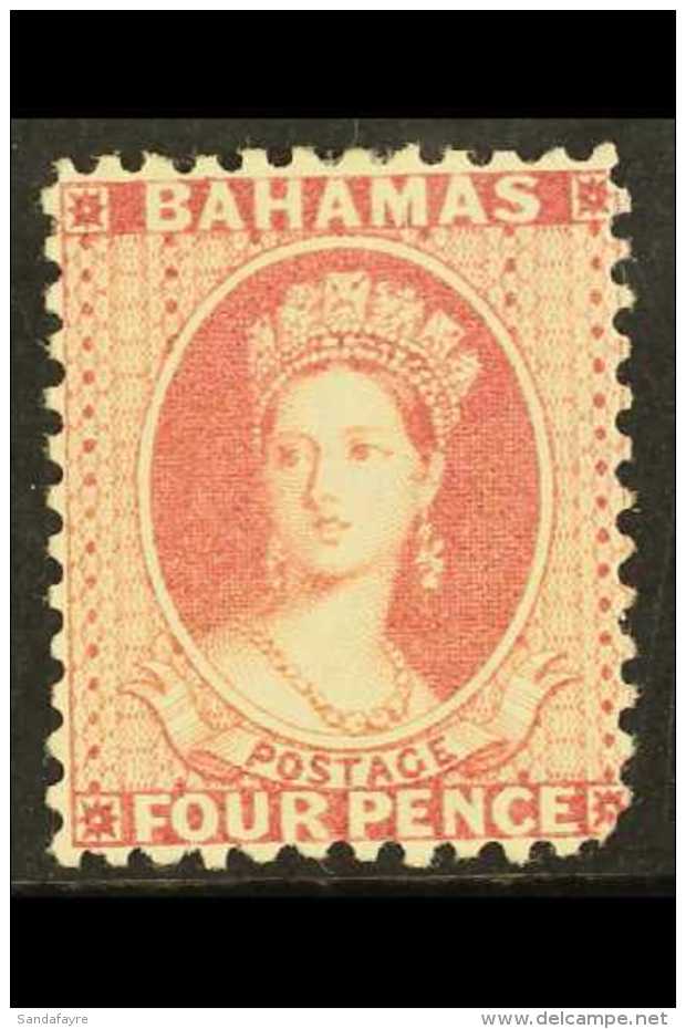 1882 4d Rose, Wmk CA, Perf 12, SG 41, Fresh Mint. Blunt Corner Perf Bottom Right Otherwise A Beautiful Stamp. For... - Other & Unclassified