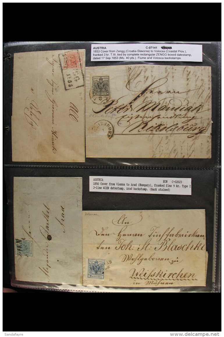 1849-1918 POSTAL HISTORY COLLECTION. An Interesting Collection Of Covers, Cards &amp; Used Postal Stationery Items... - Autres & Non Classés