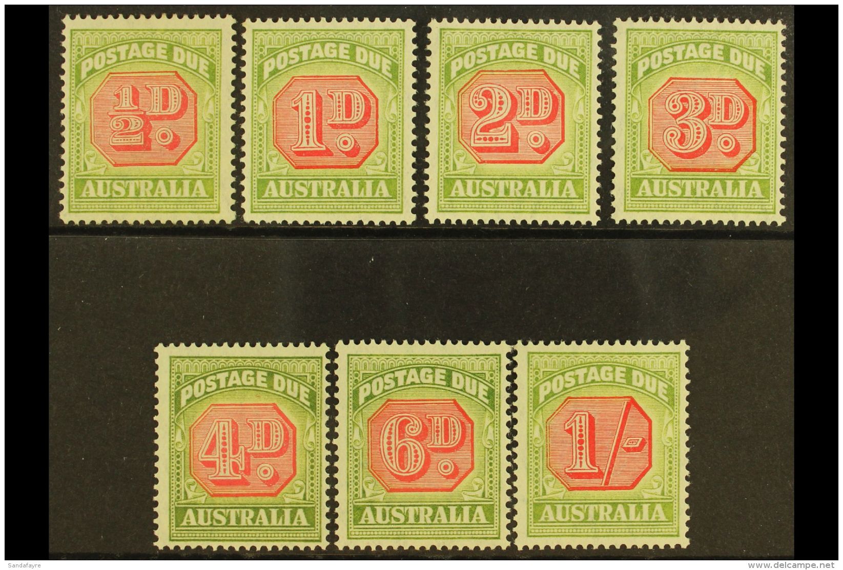 POSTAGE DUE 1938 Complete Set, SG D112/D118, Very Fine Mint. (7 Stamps) For More Images, Please Visit... - Autres & Non Classés
