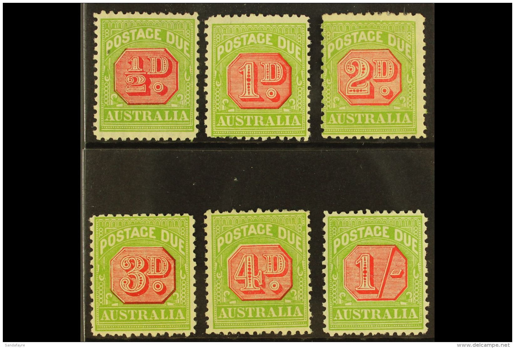 POSTAGE DUE 1931-36 Perf 11 Set Complete Less The 6d, SG D105/D109 Plus D111, Fine Mint. (6 Stamps) For More... - Autres & Non Classés
