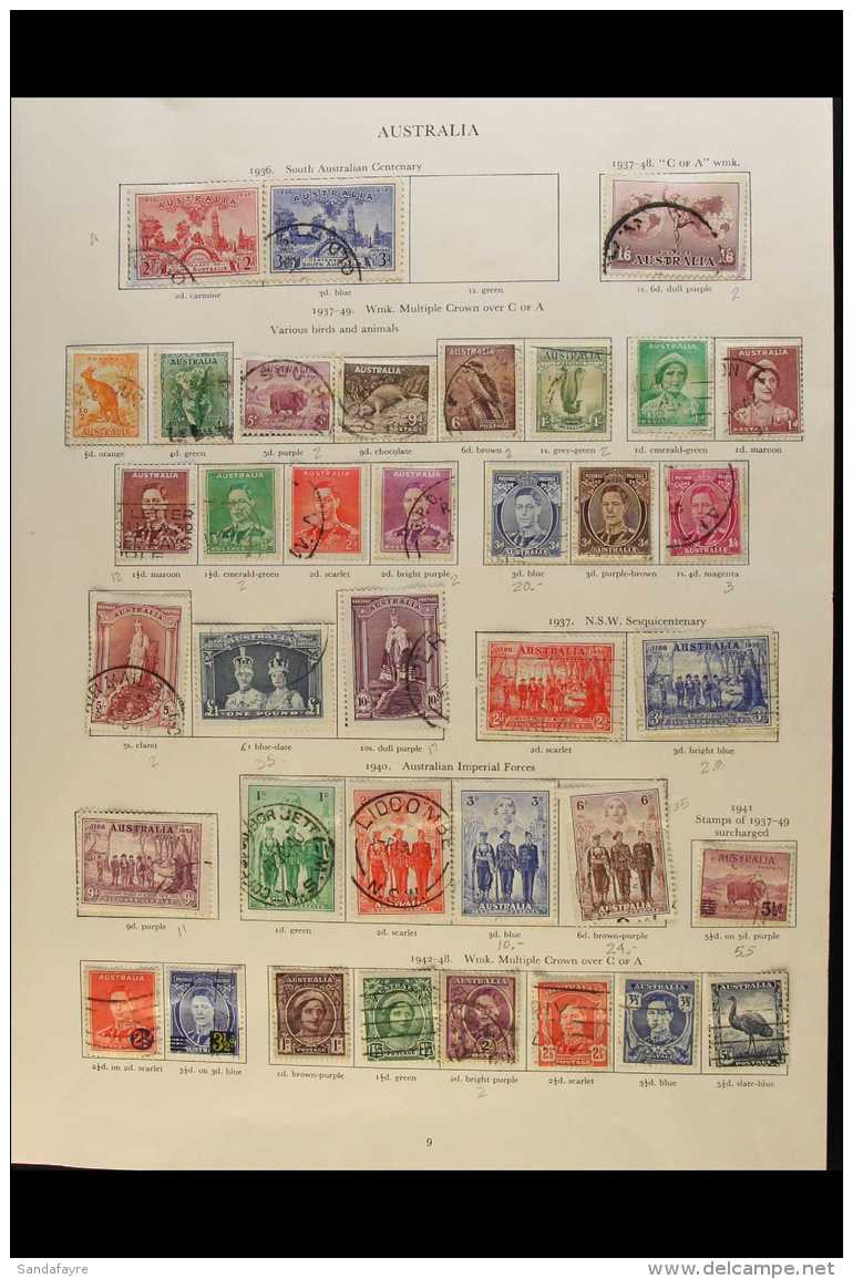 1936-52 FINE USED COLLECTION An All Different Collection On Printed Album Pages, Includes 1937-49 Complete Defin... - Andere & Zonder Classificatie