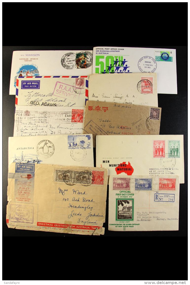 1930-87 COVERS COLLECTION An Interesting Collection That Includes Two 1931 First Flight Covers (faults), 1937 NSW... - Andere & Zonder Classificatie